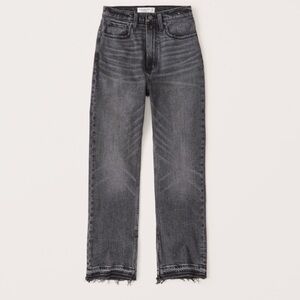 Abercrombie Curve Love Ultra High Rise Ankle Straight Jeans Size 27L